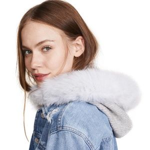 Eugenia Kim Cashmere Grey Snood faux fur